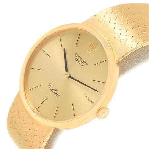 gold rolex cellini 18 k|rolex cellini 18k gold watch.